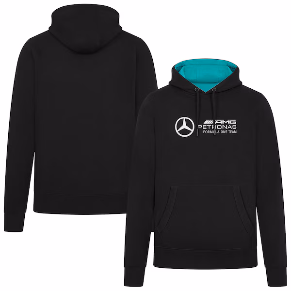 Mercedes AMG Petronas F1 Logo Hooded Sweat - Black