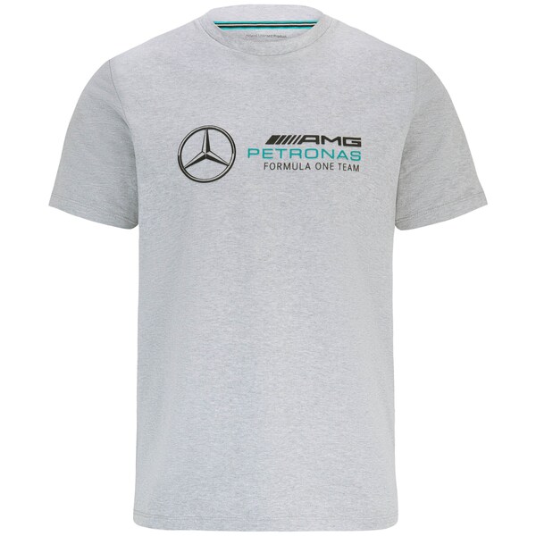Mercedes AMG Petronas F1 Large Logo T-Shirt - Grey - Unisex