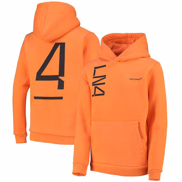 McLaren Lando Norris Hoodie - Orange - Kids