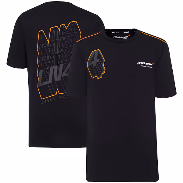 McLaren Lando Norris Driver T-Shirt - Black - Kids