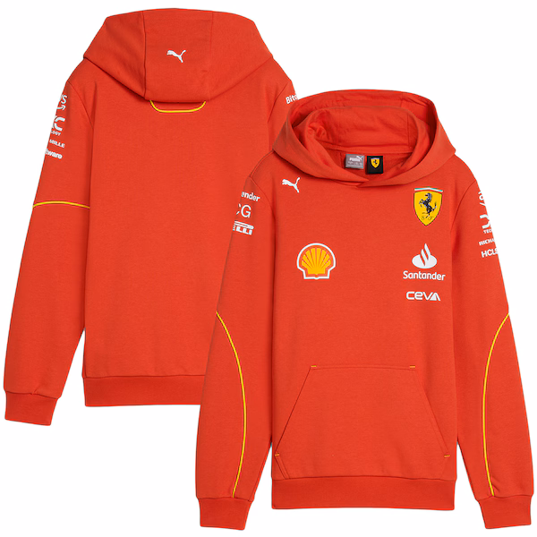 Scuderia Ferrari 2024 Team Hooded Sweat - Kids