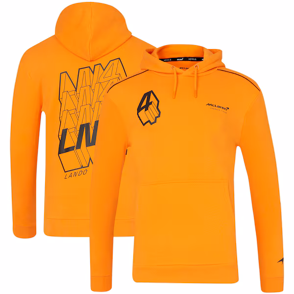 McLaren Lando Norris Driver Hoodie - Papaya - Unisex