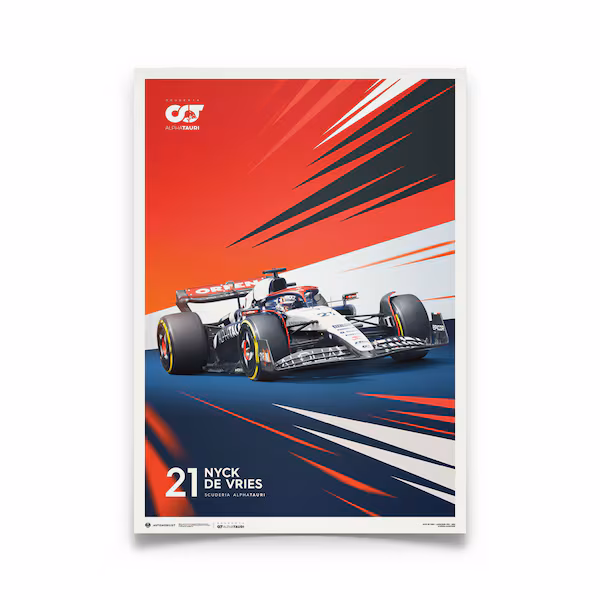 AlphaTauri Nyck de Vries - 2023 Large Poster