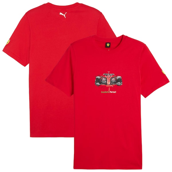 Scuderia Ferrari Race Graphic T- Shirt by Puma - Red
