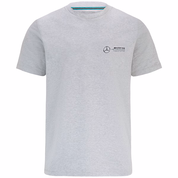 Mercedes AMG Petronas F1 Small Logo T-Shirt - Grey - Unisex