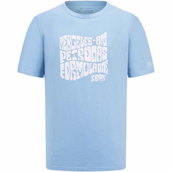 Mercedes AMG Petronas F1 Retro T-Shirt - Sky