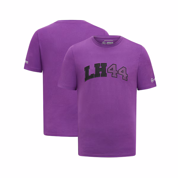 Mercedes AMG Petronas F1 Lewis Hamilton 44 T-Shirt - Purple