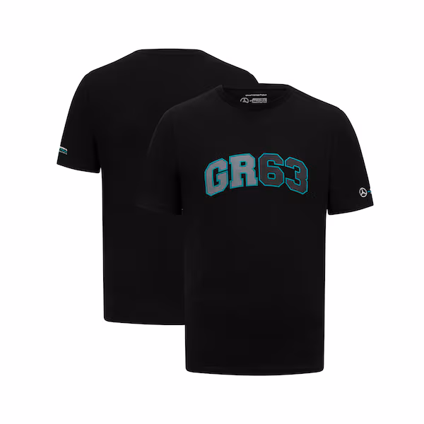 Mercedes AMG Petronas F1 George Russell 63 T-Shirt - Black