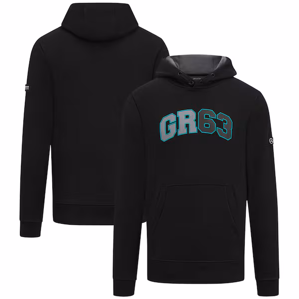 Mercedes AMG Petronas F1 George Russell 63 Hooded Sweat - Black