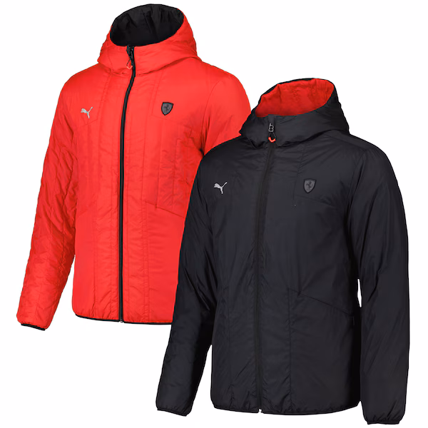 Scuderia Ferrari Race Reversible Padded Jacket by Puma - Black