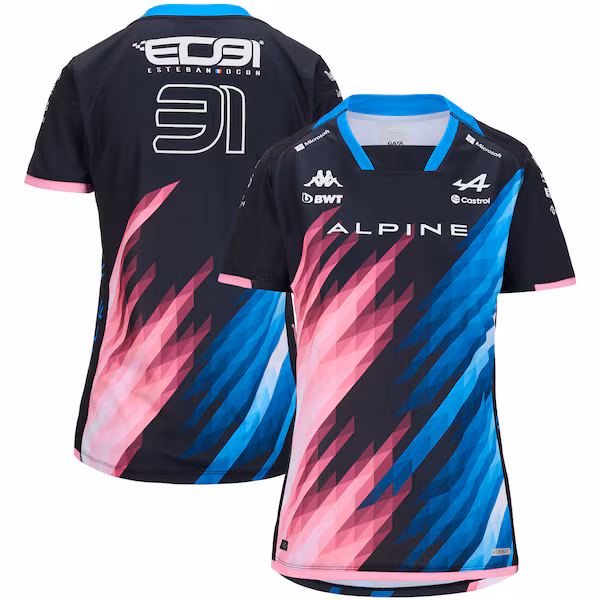 Alpine F1 Team Esteban Ocon 2024 Driver T-Shirt - Womens