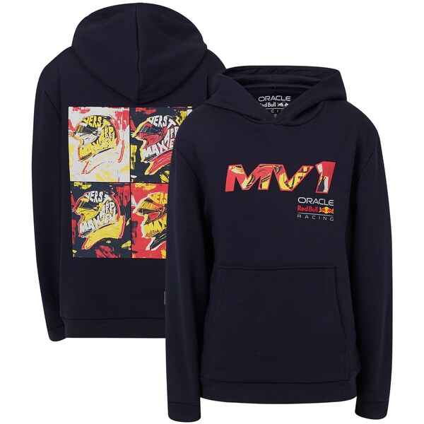 Red Bull Racing Max Verstappen Pop Art Driver Hoodie - Kids