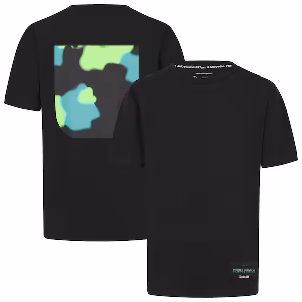 Mercedes AMG Petronas F1 Spray Camo Graphic T-Shirt