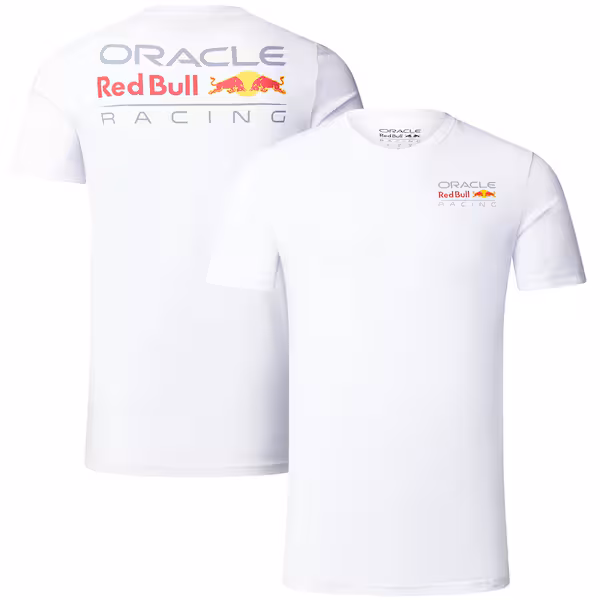 Oracle Red Bull Racing Large Logo T-shirt - White - Unisex