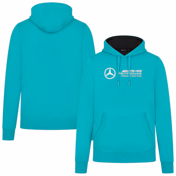 Mercedes AMG Petronas F1 Logo Hooded Sweat - Teal