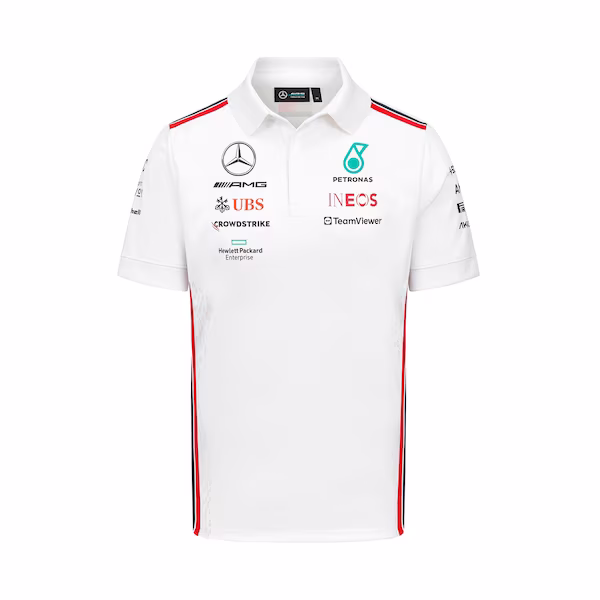 Mercedes AMG Petronas F1 2023 Team Polo - White