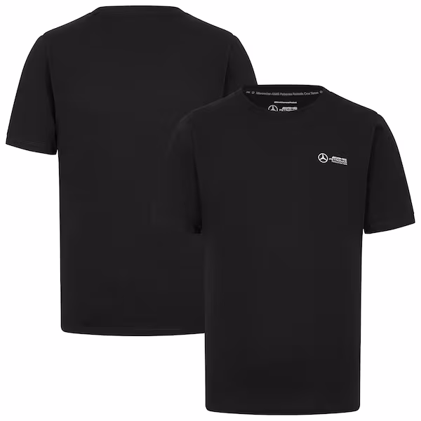 Mercedes AMG Petronas F1 Small Logo T-Shirt - Black