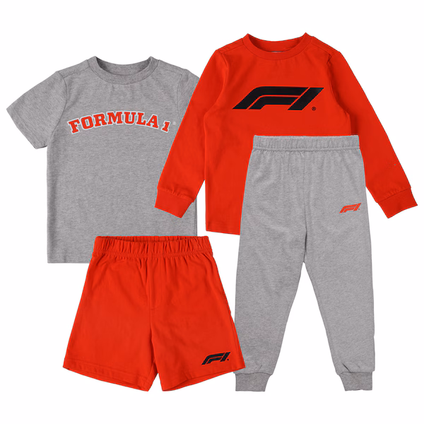 Formula 1 2 Pack Mix and Match Pyjamas - Kids