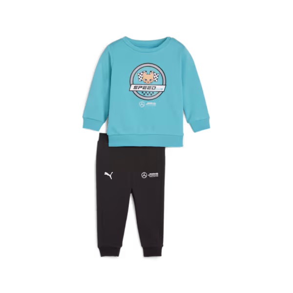 Mercedes AMG Petronas F1 Crew Jogger Set by Puma - Infant