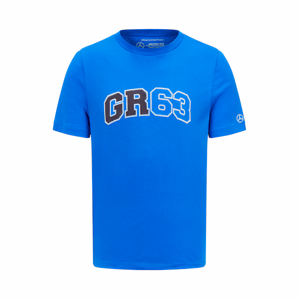 Mercedes AMG Petronas F1 George Russell 63 T-Shirt - Blue