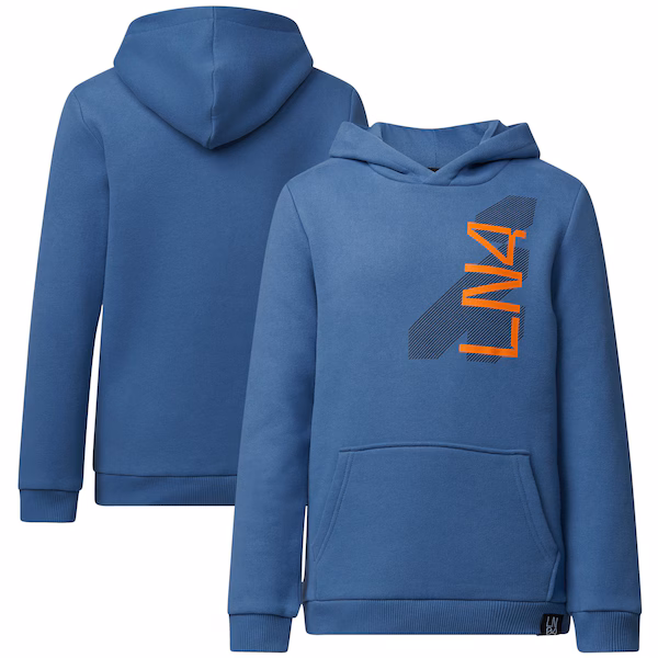McLaren Lando Norris No4 T- Hoodie - Blue - Kids