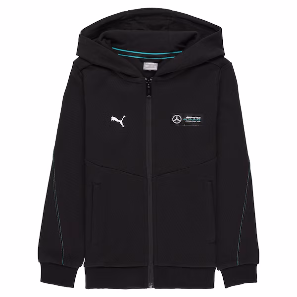 Mercedes AMG Petronas Hooded Sweat Jacket by Puma - Kids