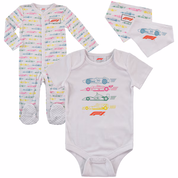 Formula 1 4 Piece Gift Set - Baby - White/Multi