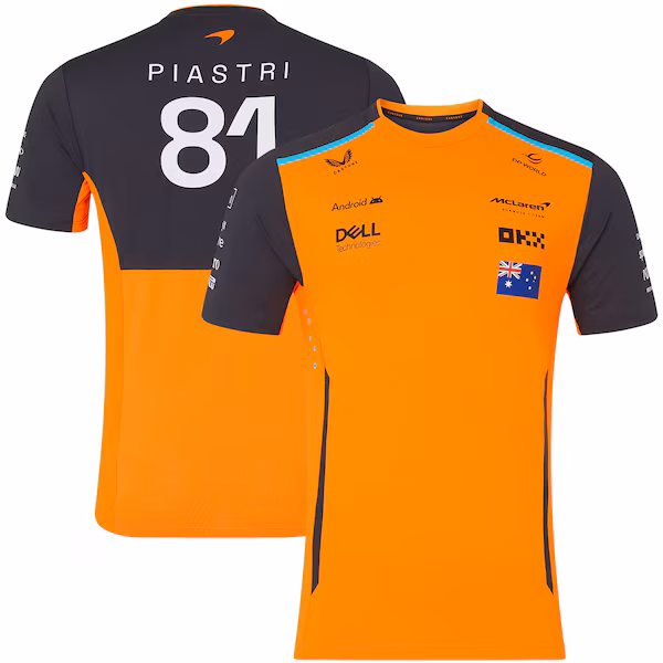 McLaren 2024 Team Oscar Piastri Driver Set Up T-Shirt - Autumn