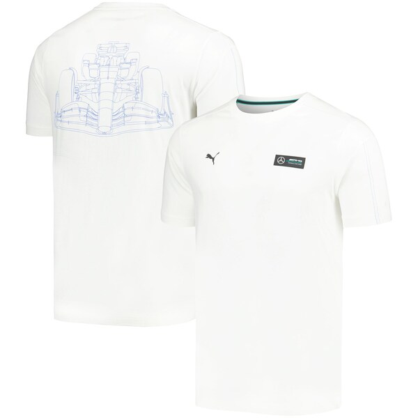 Mercedes AMG Petronas MT7 T-Shirt by Puma - White