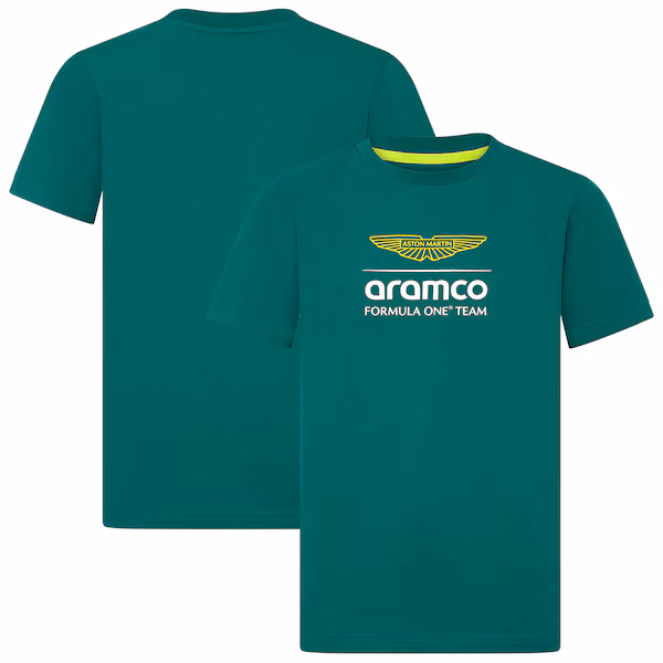 Aston Martin Aramco F1 Logo T-Shirt - Green - Kids