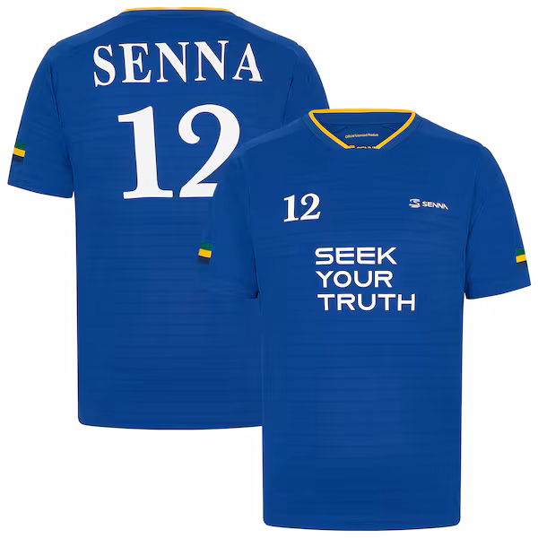 Ayrton Senna Stripe Sports T-Shirt