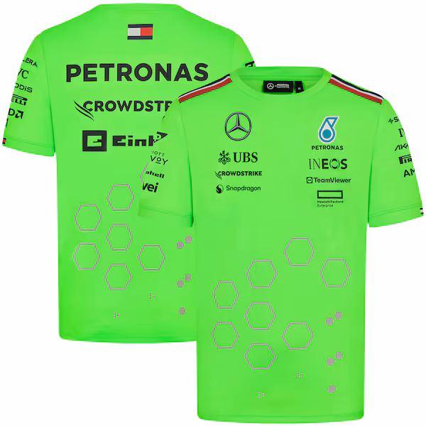 Mercedes AMG Petronas F1 2024 Team Set Up T-Shirt