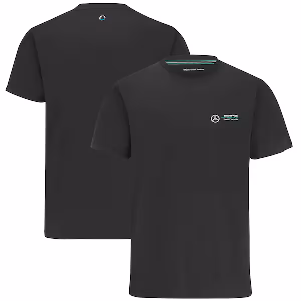 Mercedes AMG Petronas F1 Small Logo T-Shirt - Black - Unisex