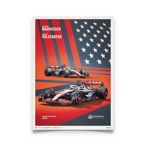 Haas F1 F1 Team - United States Grand Prix 2023 Large Poster
