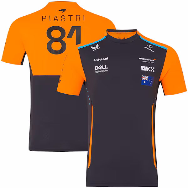 McLaren 2024 Team Oscar Piastri Driver Set Up T-Shirt - Phantom