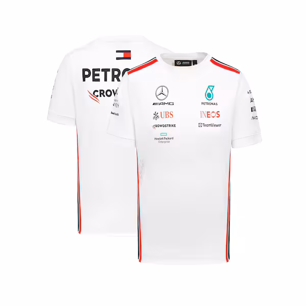 Mercedes AMG Petronas F1 2023 Team Driver T-Shirt - White
