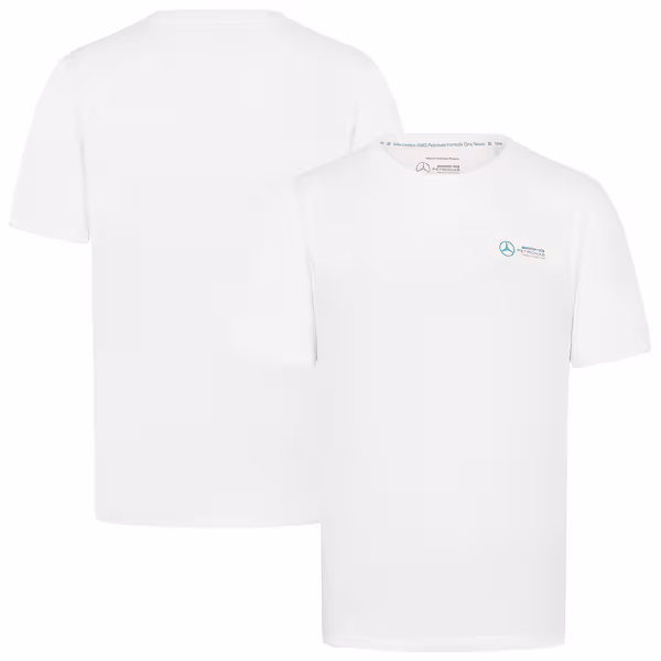 Mercedes AMG Petronas F1 Small Logo T-Shirt - White